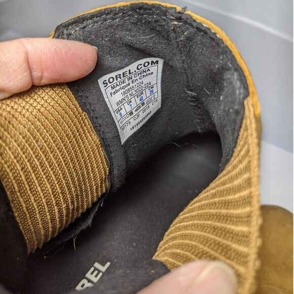 lightly worn Women’s tan leather Joan of Arctic™ Wedge II - Picture 7 of 10